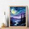 Forest Night Scene Acrylic Easy Paint by Numbers Kits,16x20 Inch